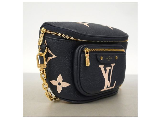 Louis Vuitton Monogram Empreinte Bicolor Mini Gürteltasche Roh Marineblau - Ansicht 2