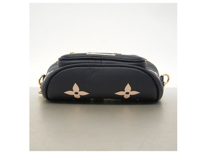 Louis Vuitton Monogram Empreinte Bicolor Mini Gürteltasche Roh Marineblau - Ansicht 3