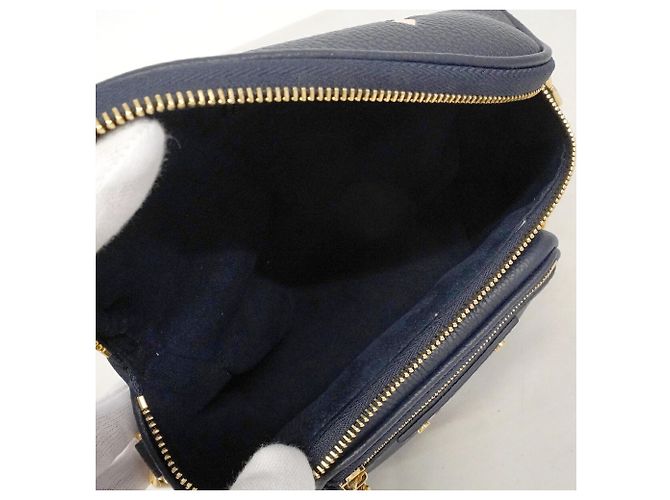 Louis Vuitton Monogram Empreinte Bicolor Mini Gürteltasche Roh Marineblau - Ansicht 4