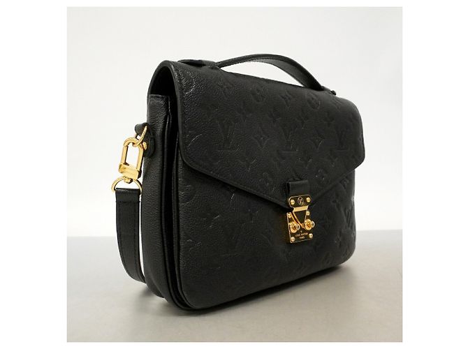 Borsa Louis Vuitton Monogram Empreinte Pochette Metis MM Nero - vista 2