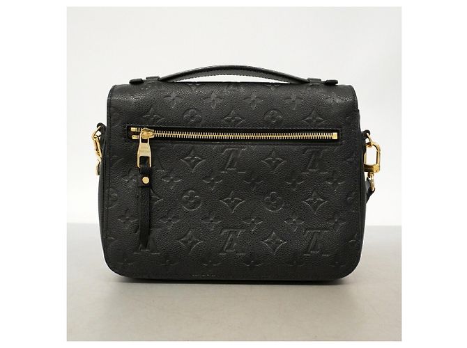 Borsa Louis Vuitton Monogram Empreinte Pochette Metis MM Nero - vista 9