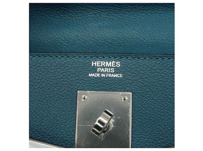 Hermès Borsa Hermes Kelly 32 Verso Evercolor Deep Blue Blu scuro - vista 5