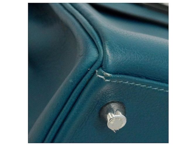 Hermès Borsa Hermes Kelly 32 Verso Evercolor Deep Blue Blu scuro - vista 6