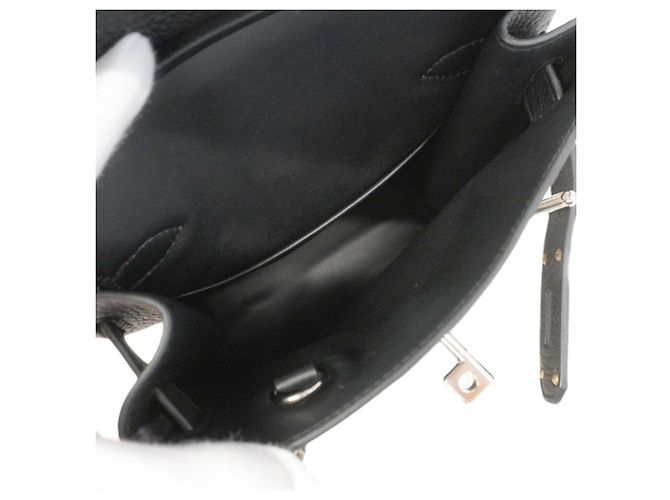 Hermès Borsa a tracolla Hermes Accad PM in pelle Togo nera Nero - vista 4