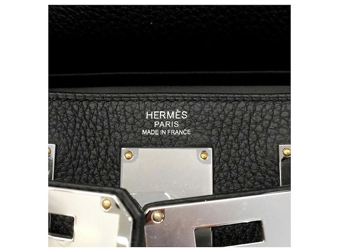 Hermès Borsa a tracolla Hermes Accad PM in pelle Togo nera Nero - vista 5
