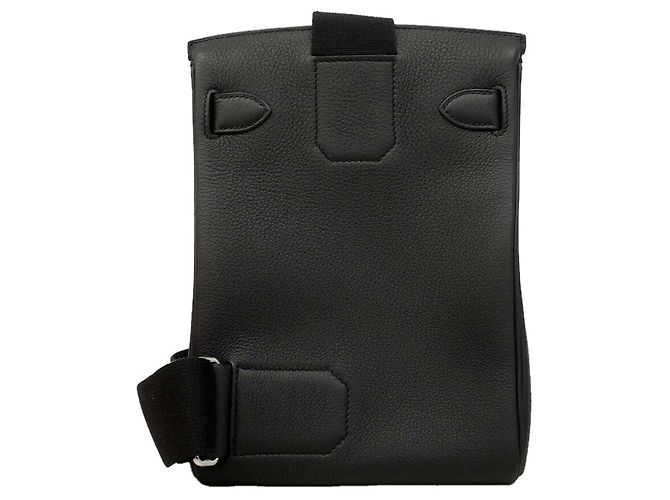 Hermès Borsa a tracolla Hermes Accad PM in pelle Togo nera Nero - vista 7