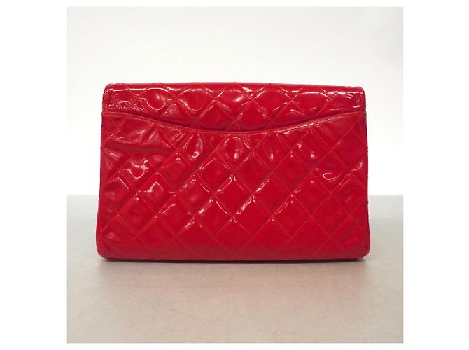 Bolso de hombro Chanel Matelassé con cadena Roja - vista 8