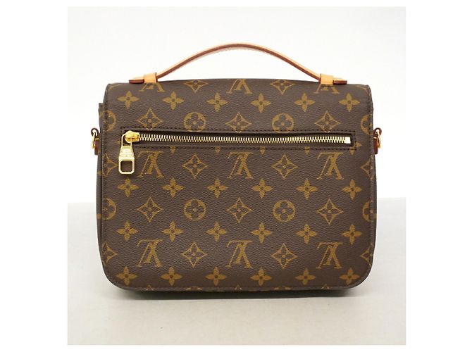 Borsa Louis Vuitton Monogram Pochette Metis MM Marrone - vista 10