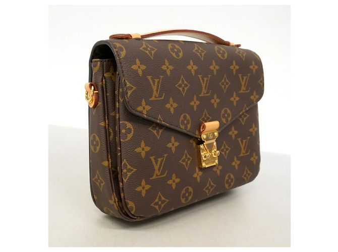 Borsa Louis Vuitton Monogram Pochette Metis MM Marrone - vista 2