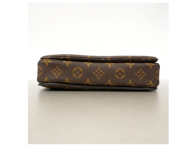 Borsa Louis Vuitton Monogram Pochette Metis MM Marrone - vista 3