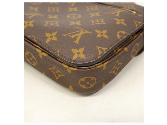 Borsa Louis Vuitton Monogram Pochette Metis MM Marrone - vista 6