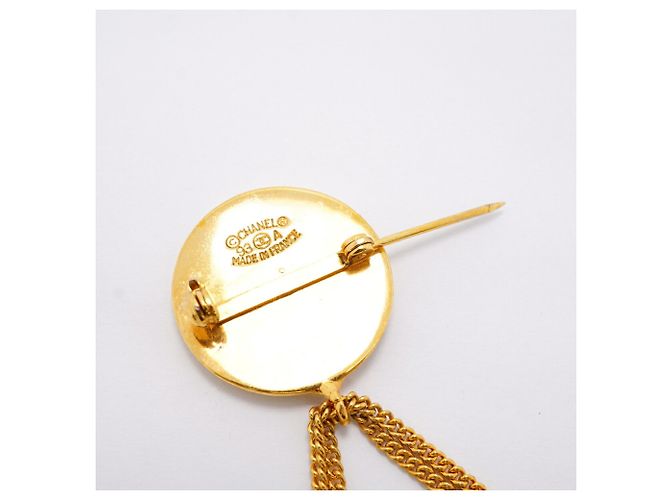 Spilla Chanel placcata oro D'oro - vista 5