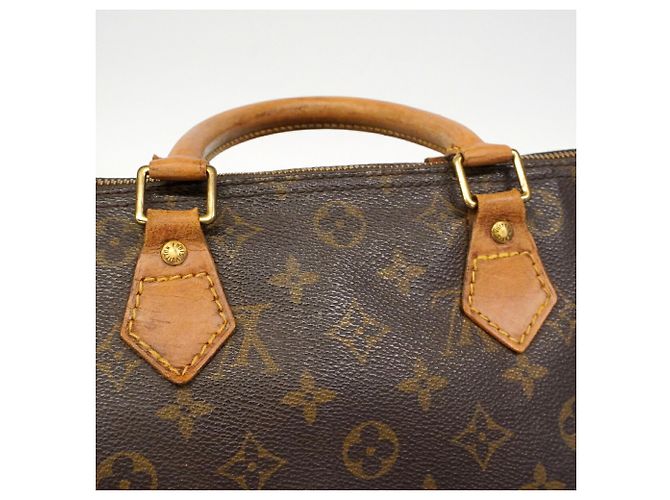 Borsa Louis Vuitton Monogram Speedy 30 Marrone - vista 10