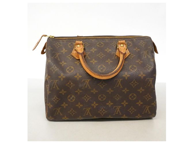 Borsa Louis Vuitton Monogram Speedy 30 Marrone - vista 13