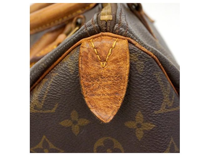 Borsa Louis Vuitton Monogram Speedy 30 Marrone - vista 5