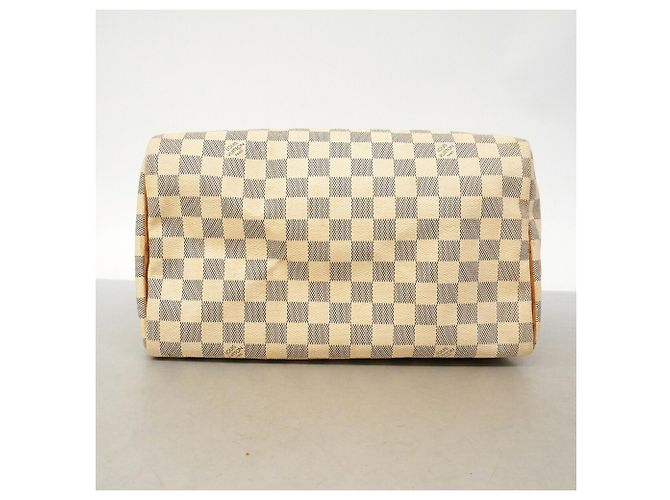 Borsa Louis Vuitton Damier Azur Speedy 30 Bianco - vista 3
