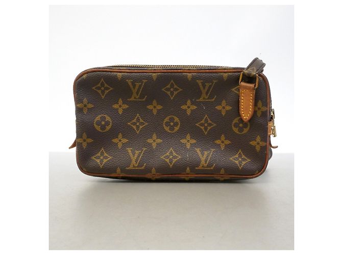 Borsa a tracolla Louis Vuitton Monogram Pochette Marly Bandoulière Marrone - vista 13