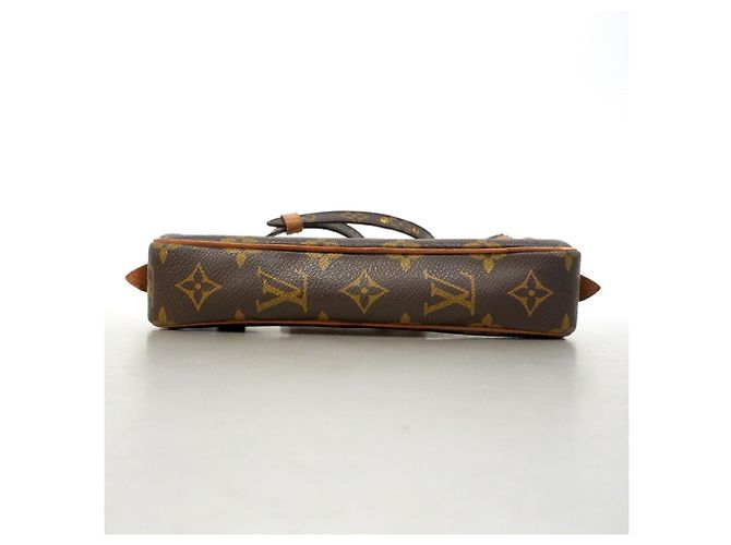 Borsa a tracolla Louis Vuitton Monogram Pochette Marly Bandoulière Marrone - vista 3