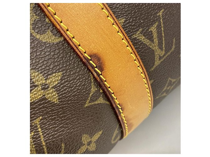 Borsa Boston Louis Vuitton Monogram Keepall 50 Marrone - vista 10