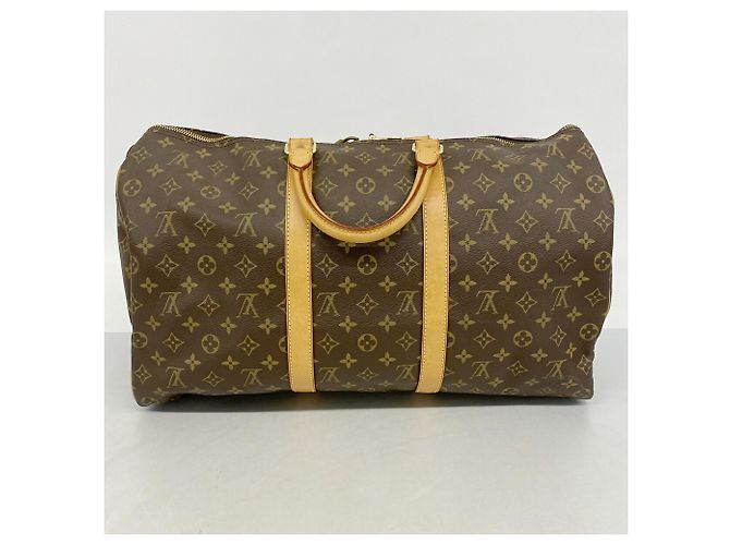 Borsa Boston Louis Vuitton Monogram Keepall 50 Marrone - vista 11