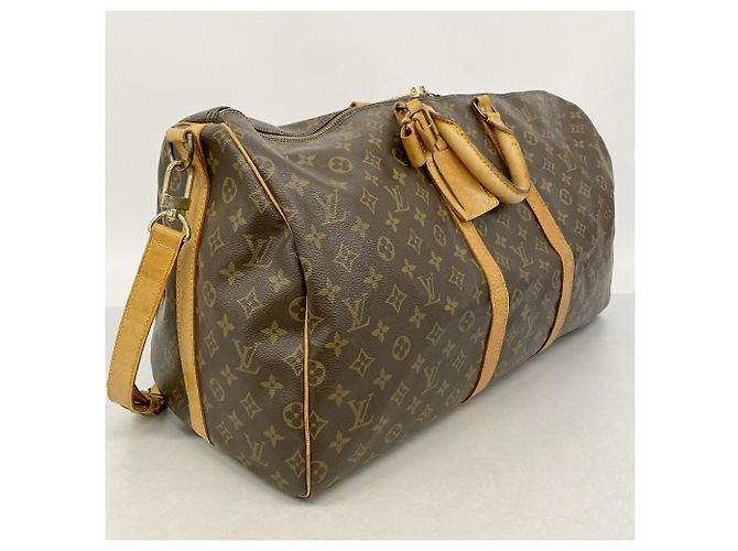 Borsa Boston Louis Vuitton Marrone - Keepall Bandoulière 55 - vista 2