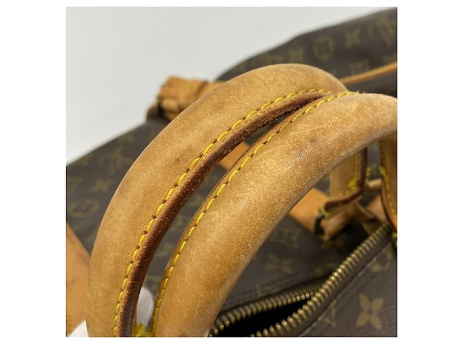 Borsa Boston Louis Vuitton Marrone - Keepall Bandoulière 55 - vista 8