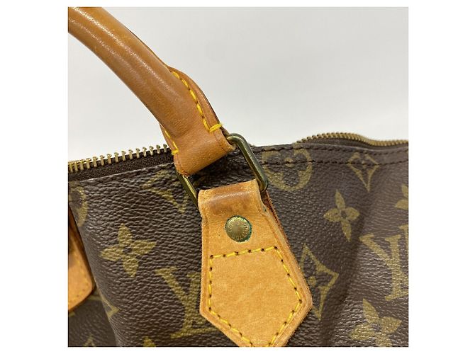 Borsa Louis Vuitton Monogram Speedy 35 Marrone - vista 10