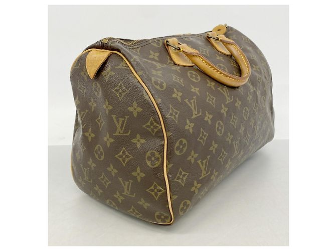 Borsa Louis Vuitton Monogram Speedy 35 Marrone - vista 2