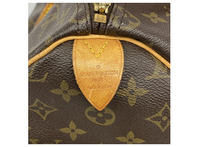 Borsa Louis Vuitton Monogram Speedy 35 Marrone - vista 5