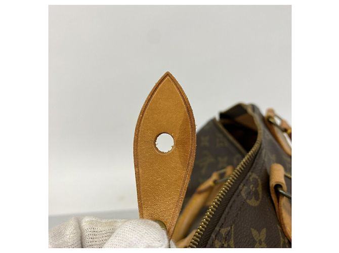 Borsa Louis Vuitton Monogram Speedy 35 Marrone - vista 9