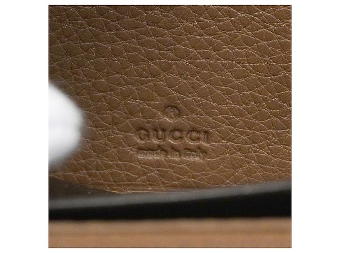 Portefeuille long Gucci Bamboo Flora Marron - vue 5