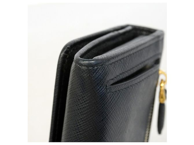 Saffiano Portafoglio lungo Prada in pelle nera Nero - vista 6
