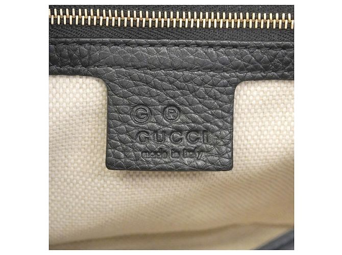 Borsa a tracolla Gucci Soho Interlocking G Nero - vista 5