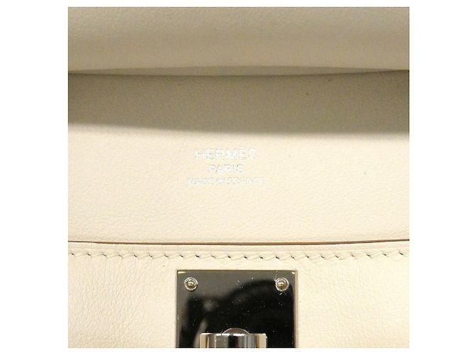Hermès Borsa a tracolla Hermes Jypsiere Mini Swift Bianco - vista 5