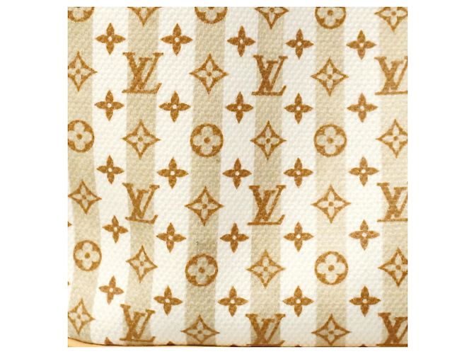 Borsa Tote Louis Vuitton Monogram Neverfull MM Beige - vista 10