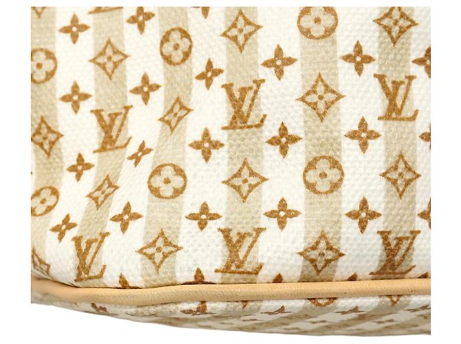 Borsa Tote Louis Vuitton Monogram Neverfull MM Beige - vista 11