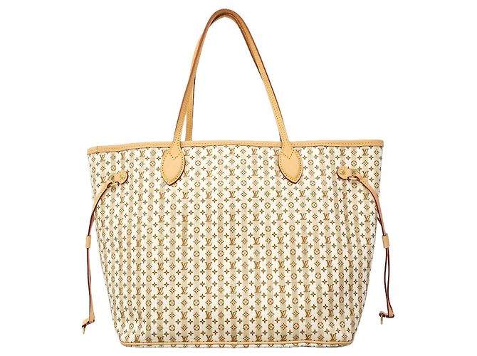 Borsa Tote Louis Vuitton Monogram Neverfull MM Beige - vista 12