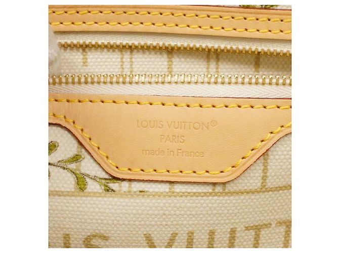 Borsa Tote Louis Vuitton Monogram Neverfull MM Beige - vista 5