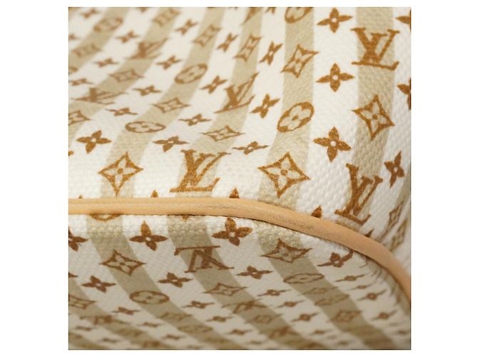 Borsa Tote Louis Vuitton Monogram Neverfull MM Beige - vista 6