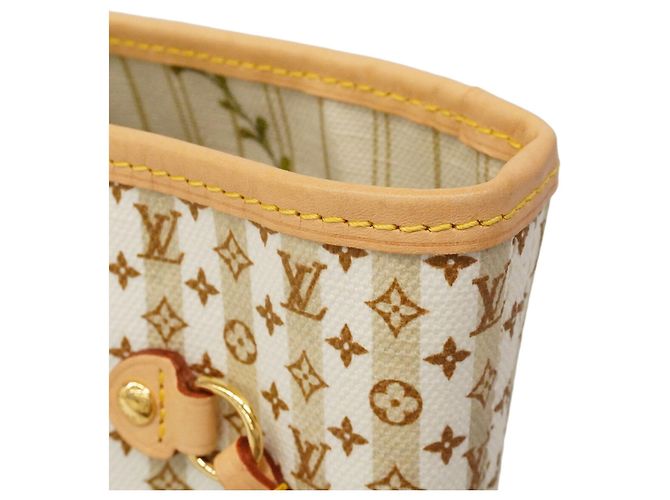 Borsa Tote Louis Vuitton Monogram Neverfull MM Beige - vista 9