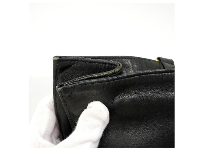 Borsa Tote Chanel in pelle d'agnello nera Nero - vista 9