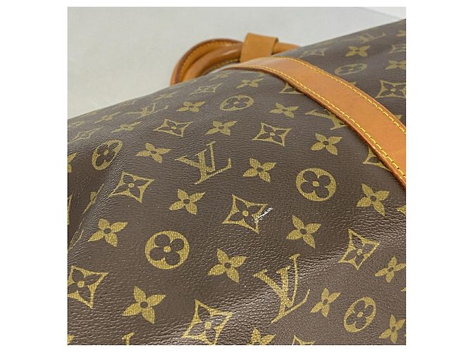 Borsa Louis Vuitton Boston Monogram Keepall 55 Marrone - vista 10
