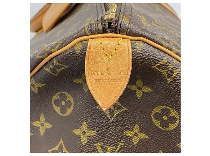 Borsa Louis Vuitton Boston Monogram Keepall 55 Marrone - vista 5