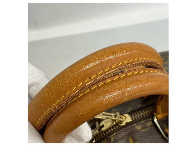 Borsa Louis Vuitton Boston Monogram Keepall 55 Marrone - vista 7