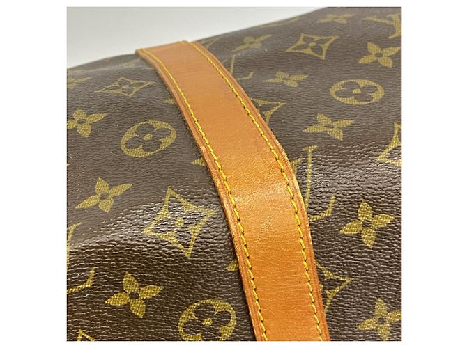 Borsa Louis Vuitton Boston Monogram Keepall 55 Marrone - vista 9