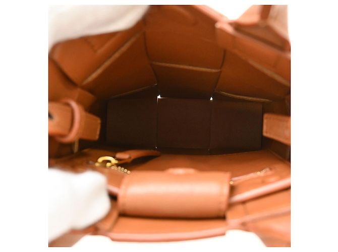Bottega Veneta Cassette Convertible Tote Maxi Intrecciato Leather Mini Marrone - vista 3