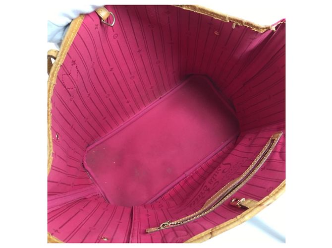 Louis Vuitton Monogram Neverfull MM Tote Bag Braun Pink Monogramm - Ansicht 13