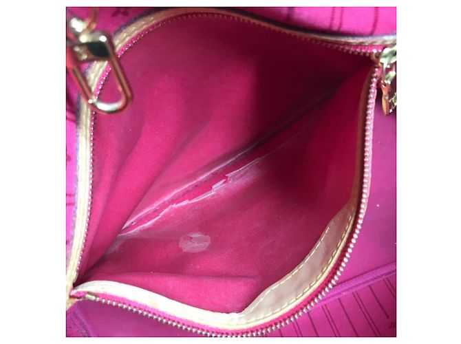 Louis Vuitton Monogram Neverfull MM Tote Bag Braun Pink Monogramm - Ansicht 15