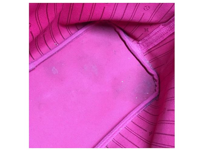 Louis Vuitton Monogram Neverfull MM Tote Bag Braun Pink Monogramm - Ansicht 17