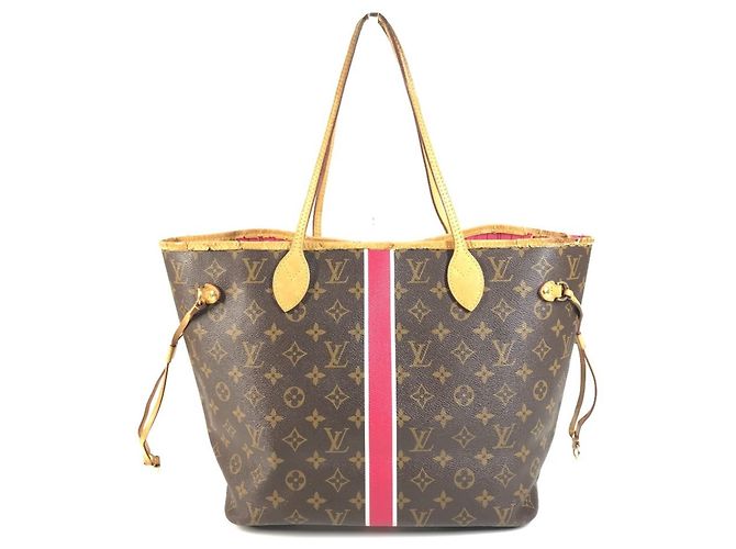 Louis Vuitton Monogram Neverfull MM Tote Bag Braun Pink Monogramm - Ansicht 2